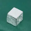 Plata de Ley S925 Cubo de Azúcar Cuentas Rayadas Cuadrado Geométrico Cuadrado Cuentas Sueltas Materiales para Manualidades Cuentas Hechas a Mano Accesorios Plata