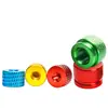 Tuercas de Aluminio Coloridas de Aleación de Aluminio, Roscadas a Mano con Moleteado, Color Zinc Estándar Americano Rosca Gruesa para Carcasa de Máquina, Tuercas Pasantes Roscadas a Mano M3M4M5M6