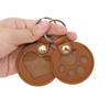 Llavero Conmemorativo para Guardar Pelo de Mascota Listo para Usar Colgante con Placa de Identificación con Nombre para Gato y Perro Lindo Estuche de Cuero con Forma de Corazón y Pata