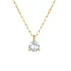 Plata de Ley S925 Zircón Diamante Individual de Lujo Collar para Clavícula de Mujer Celebridad de Internet Japonesa y Coreana Cadena para Clavícula de Tres Garras Más Vendida para Mujeres