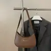 Nova Bolsa Feminina Outono 2025 Bolsa Baguete da Moda Bolsa de Axila Cor Doce Couro Patenteado Alça de Ombro Bolsa Feminina Cor Pura