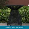 Mesas y sillas de exterior escandinavas personalizadas, combinación de sillas de ratán para patio, sillas de comedor de ratán para ocio, muebles de jardín para balcón