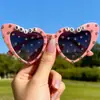 Gafas Cuadradas Nuevas Transfronterizas 2025 Estilo Europeo y Americano Marco Grande Diamante Hip-Hop Divertido Perla Moda Gafas Planas