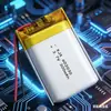 Bateria de Lítio de Polímero Certificada KC 602030-300 mAh 3.7V Íon-Lítio Bateria de Lítio de Pacote Macio para Fechaduras Eletrônicas