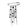 Moda Joyería Transfronteriza Europea y Americana Borla de Cristal Negro Espiga de Trigo Broche Ropa para Mujer Ins Ajuste de Cintura Pines Accesorios