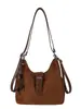 Bolsa de Ombro Única Grande Capacidade Versátil Outono/Inverno Nova para Mulheres Fashion 2026 Tendência Temperamento Transversal Dupla Ombro Casual Simples