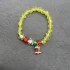Europa y Estados Unidos Pulsera Caliente Navideña Transfronteriza Pulsera Festiva de Papá Noel Pulsera de Copo de Nieve Campana Alce Pulsera Elástica