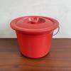 Cubo pequeño de plástico rojo, cubo de pintura, cubo de pintura, cubo de plástico, cubo pequeño, cubo de arte, cubo para lavar bolígrafos, cubo de playa, fábrica al por mayor