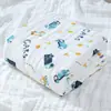 Manta Infantil, Toalla de Baño para Bebé, Algodón Puro al por Mayor, Gasa de Seis Capas, Colcha de Bebé Suave y Absorbente de Verano con Dibujos