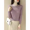 Top de punto de seda helada de alta gama en azul, sin hombros, manga corta para mujer, nuevo 2025 Verano, blusa fina de manga media