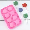 Desenho animado Dubi 8 expressões diferentes Gato diy doce doce molde de silicone molde de pirulito (não bom)