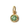 Colgante de Piedra de Nacimiento de Diciembre de Acero Inoxidable de Alta Gama para Collar DIY, Nicho Transfronterizo Europeo y Americano, 6mm