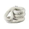 Eslinga de Elevación de Nylon Blanco Hebilla Flexible en Dos Extremos Correa de Elevación de Doble Hebilla Estándar Nacional Cuerda de Grúa Suave Redonda Doble 1 Tonelada