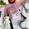 Cartoon Canvas Small Bag Mulheres 2023 Novo estilo japonês macio menina Crossbody Bag Coelho pequeno impresso bolsa de ombro bonito