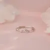 Anel Popular S999 Prata Pura Espiga de Trigo Primavera e Verão para Mulheres, Estilo Floresta, Estilo Pastoral Fashion, Anel Novo Versátil Dropshipping