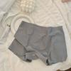Calças de segurança de seda de gelo sem traços Flat Corner Soft Primavera e Verão Wear-Free calcinhas Uma calça Two-Wear Anti-Walking Mid-Waist Base Shorts