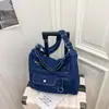 Bolso de Lona de Moda Estilo Coreano 2026 Nueva Moda Bolso de Hombro Cruzado para el Trabajo Bolso de Tela Artístico para Estudiante Universitario
