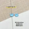 Estilo Fofo Urso e Coelho Esmalte Liga de Metal Artesanal DIY Materiais Corrente de Celular com Contas Colar Acessórios de Cabelo Peças de Joia