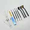 Set de Limpieza para Aerógrafo Transfronterizo de Amazon, Cepillo de Limpieza para Carburador de Herramienta para Aerógrafo, Aguja de Limpieza de Acero Inoxidable, Estuche de Aluminio