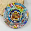 Serie YunnanAtracciones Culturales y Creativas ÚnicasXishuangbannaCiudad TurísticaSouvenirImanes de Refrigerador de Madera