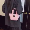 Bolsa Saco Infantil Nova de Camurça Outono/Inverno 2025 Grande Capacidade Moda Coreana Bolsa de Ombro Bolsa de Tecido Infantil de Veludo