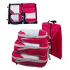 Juego de Seis Piezas de Bolsas de Almacenamiento de Gran Capacidad para el Hogar y el Dormitorio, Juego de Bolsas de Almacenamiento para Ropa, Bolsa de Viaje Portátil Multifuncional Transpirable