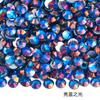 Merrill Lynch Kai Nova Cor Fênix de Fogo Vidro Fundo Plano Diamante DIY Nail Art Strass Redondo Adesivo Diamante Decoração de Capa de Celular