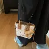 Moda 2026 Nova Tendência Versátil Nicho Bolsa Cesta Bolsa de Mão Nova High-End Estampada Bolsa Transversal Feminina