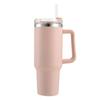 Taza para Coche Transfronteriza de 40 oz de Primera Generación 304 Vaso Termo de Gran Capacidad Vaso con Asa Vaso Frío al Vacío con Popote Vaso para Hielo