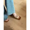 Temporada de Primer Encuentro~Sandalias de Cuña Impresionantes y Cómodas para Mujer Modelo Nuevo 2025 para Uso al Aire Libre, Sandalias de Tira Cruzada Abiertas en la Punta de Tira Delgada