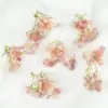 Flores Artificiales Margaritas Pequeñas de 3 Pétalos Materiales DIY Ramo de Hortensias Hecho a Mano Flores Falsas Decoración de Escena Realista de Alta Gama