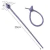 Corbata de Calabaza de Silicona de Doble Agujero Colorida Corbata Multifuncional de Aproximadamente 20 cm de Largo Accesorios Hechos a Mano para DIY Paquete de Materiales para Llaveros