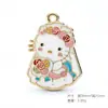 Venta Caliente Transfronteriza Dibujos Animados Sanrio Gato Kt Esmalte Aleación Colgante Joyería Collar Accesorio Componentes para Joyería DIY
