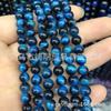 Venda direta da fábrica 7A grau Blue Tiger Eye Stone contas soltas produtos semi-acabados atacado DIY acessórios artesanais