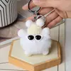 Pelota de Peluche Linda Peluche Bola de Carbón Falsa Colgante de Bolso Muñeca Colgante Muñeca de Dibujos Animados Llavero de Coche Regalo