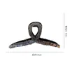 Nuevo Estilo Primavera y Verano Exquisito Pinza de Garra Totalmente de Diamante para Mujer, Elegante Pinza de Tiburón Negra para la Parte Posterior de la Cabeza, Accesorio para el Cabello de Alta Gama