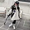 Chaqueta acolchada gruesa para niñas, abrigo de invierno elegante para niños pequeños, estilo de mujer 2026 nuevo modelo, cortavientos de otoño e invierno para niños