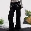 Jeans de Ajuste Holgado para Mujer Inspirados en Diseñadores de Moda High Street Americanos con un Genial y Moderno Diseño de Cremallera, Pantalones Largos para Pareja