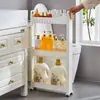 Armario de Almacenamiento para Huecos de Baño de 7/8/9 cm Estante Estrecho de 10 cm para Almacenamiento en Cocina, Lado del Refrigerador y Baño