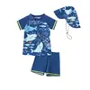 6-12M 12-18M 18-24M 2-3A 3-4A chapéu de três peças dividido natação infantil
