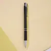 Caneta de Alumínio em Estoque do Fabricante, Caneta com Ponta Inclinada, Caneta com Sensação Pesada, Caneta Esferográfica de Metal, Logotipo Personalizável para Publicidade, Caneta de Escritório
