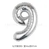 Globos Digitales Versión Americana de 32 pulgadas Globos de Película de Aluminio Oro Plata Decoración para Fiesta de Cumpleaños Boda Día de Año Nuevo Venta al por Mayor