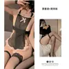 Lencería Sexy, Mono Sexy Transparente, Sirvienta, Chica Suave, Tentación Linda, Pasión Provocativa, Glúteos Expuestos, Tirantes y Lazo