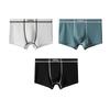 2025 Nuevo Verano Ropa Interior de Seda de Hielo para Hombre Color Sólido Cintura Media Calzoncillos Bóxer Transpirables Talla Grande Una Pieza Venta Caliente