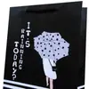 1#XL bolsa de papel de corda simples e fashion bolsa de presente para roupas cosméticos bolsa de corda portátil bolsa para compras de feriado
