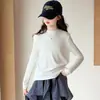 Conjunto de Sudadera para Niños Otoño Nuevo Estilo Estampado de Estrellas Sudadera con Capucha Pantalones Deportivos Conjunto de Cuatro Piezas de Moda para Niñas Tendencia