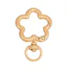 Broche de Primavera de Flor de Ciruelo Pintada de Colores, Anillo de Resorte Irregular, Accesorios para Llaveros DIY con Forma de Flor Pintada a Mano, Arte con Cuentas