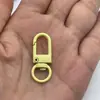 Fivela de Camarão em Liga de Zinco com Pintura Colorida Assada Fivela Pequena de Porta de 3 Pontos Fivela para Pendurar Bonecas Acessórios para Joias DIY Chaveiros Em Estoque