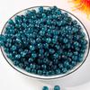 Nuevas cuentas Guofeng de 10 mm de color hielo agrietado, esmaltadas de seda plateada cepillada, cuentas sueltas redondas, accesorios para pulseras DIY.