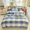 Funda de edredón 100% algodón puro, pieza única, funda de colcha 100% algodón para dormitorio de estudiante, uso doméstico en cama individual/doble, estilo minimalista moderno al por mayor